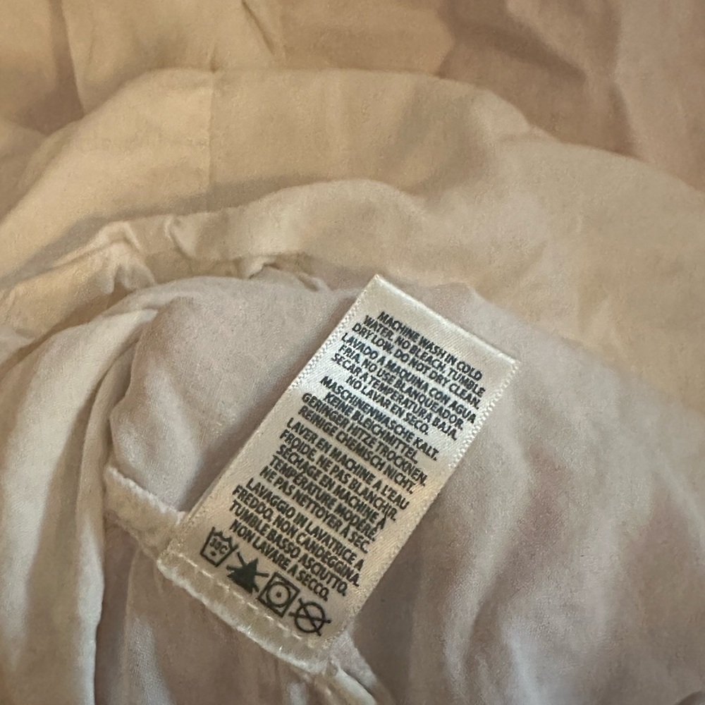 Anthropologie Cream Button-Up Blouse - Picture 6 of 8
